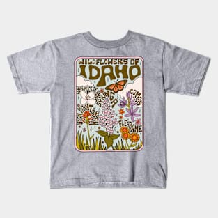 Idaho Wildflowers Kids T-Shirt